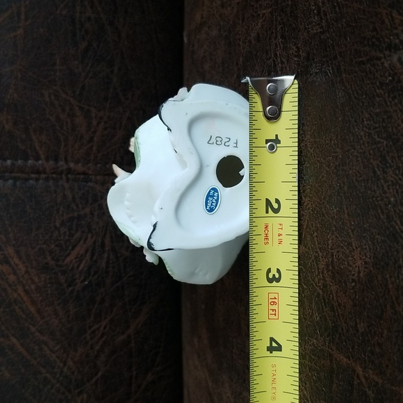 Vtg Adorable Little Green Dress Porcelain Baby Doll Figurine Made In Japan - Picture 3 of 12